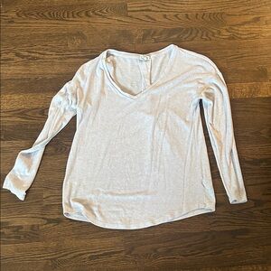 Women's Lavender Gray V-Neck Top